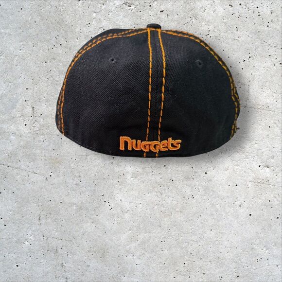 Denver Nuggets Zephyr 3215 Chopped Fitted Hat 7 1/8 Black Orange Wool NBA Cap - Picture 3 of 6